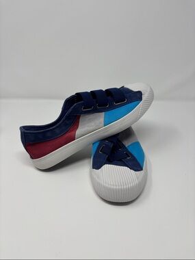 Colorblock Sneakers - Navy, Blue & Red 39